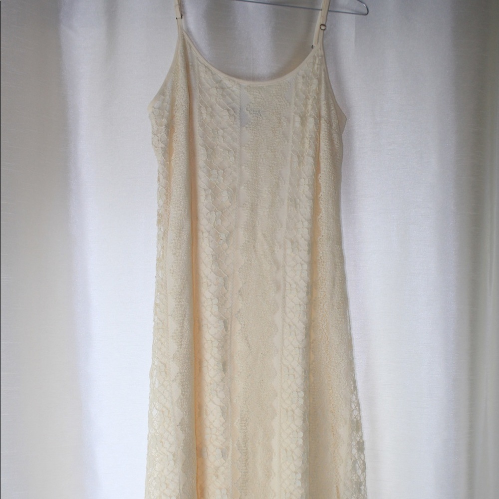 Cream lace dress